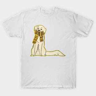 Golden retriever dog yellow and black T-Shirt